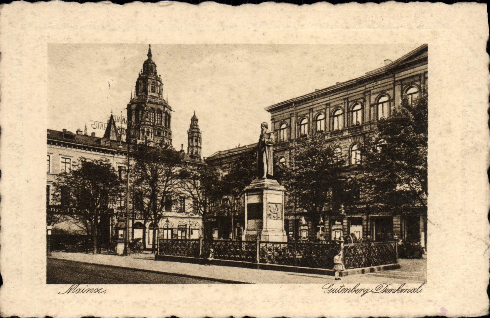 CPA Mainz Gutenberg Denkmal