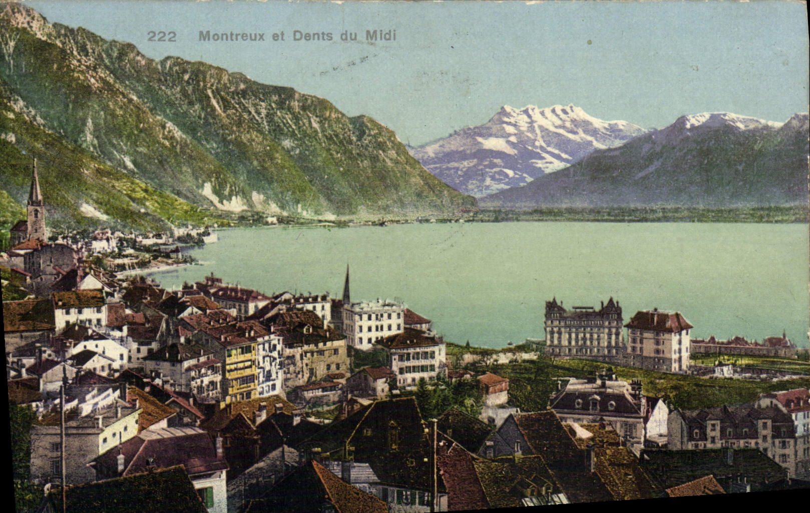 CPA Montreux Et Dents Du Midi