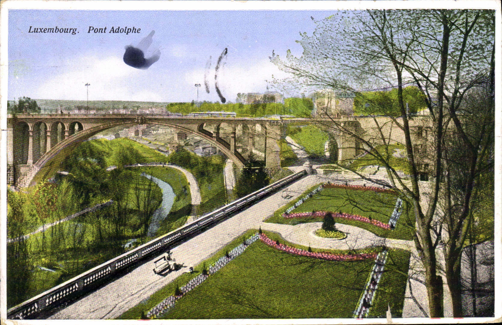 CPA Luxembourg Pont Adolphe