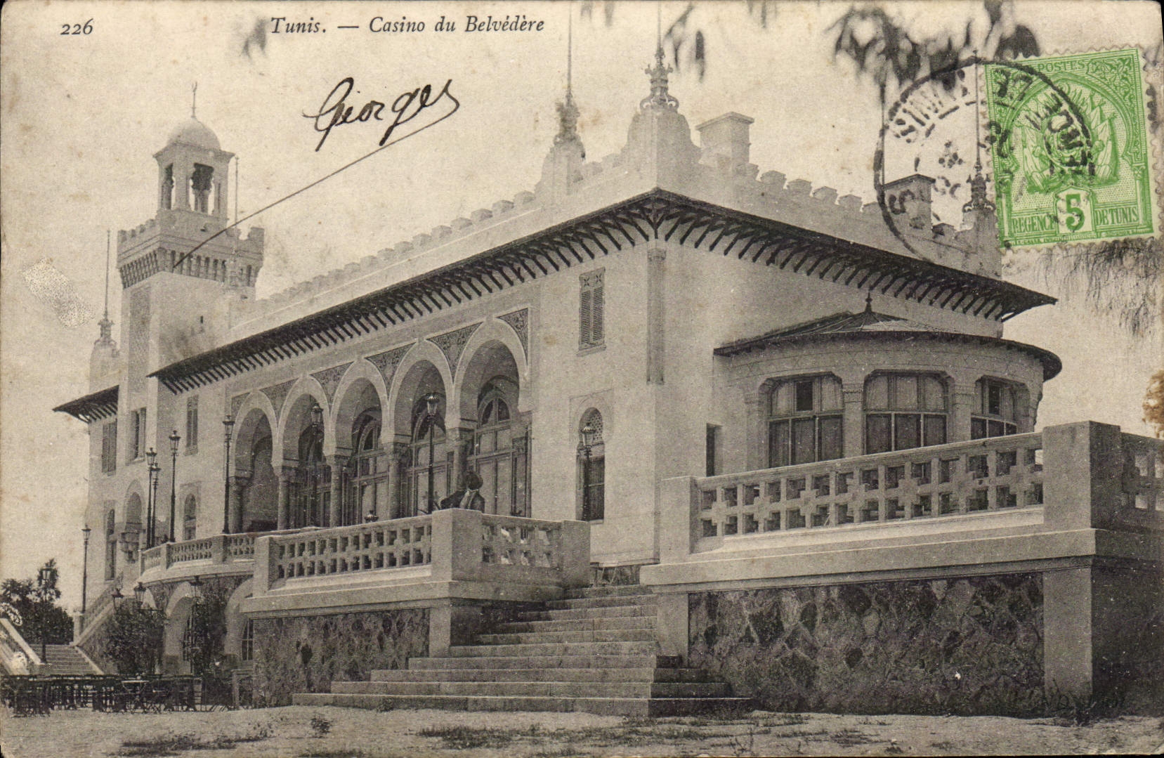 CPA Tunis Casino Du Belvedere