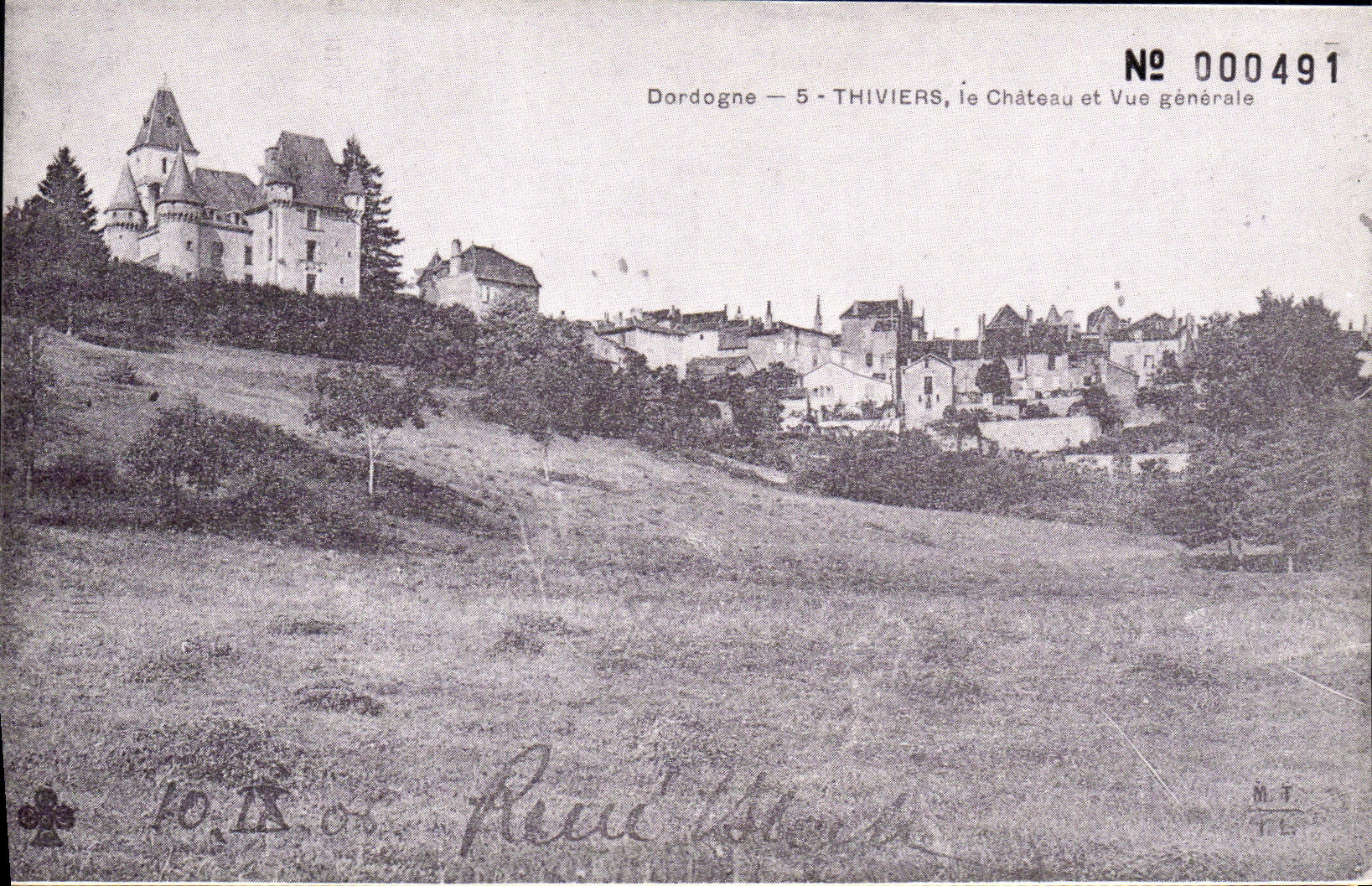 REPRO Dordogne Thiviers Le Chateau Et Vue Generale
