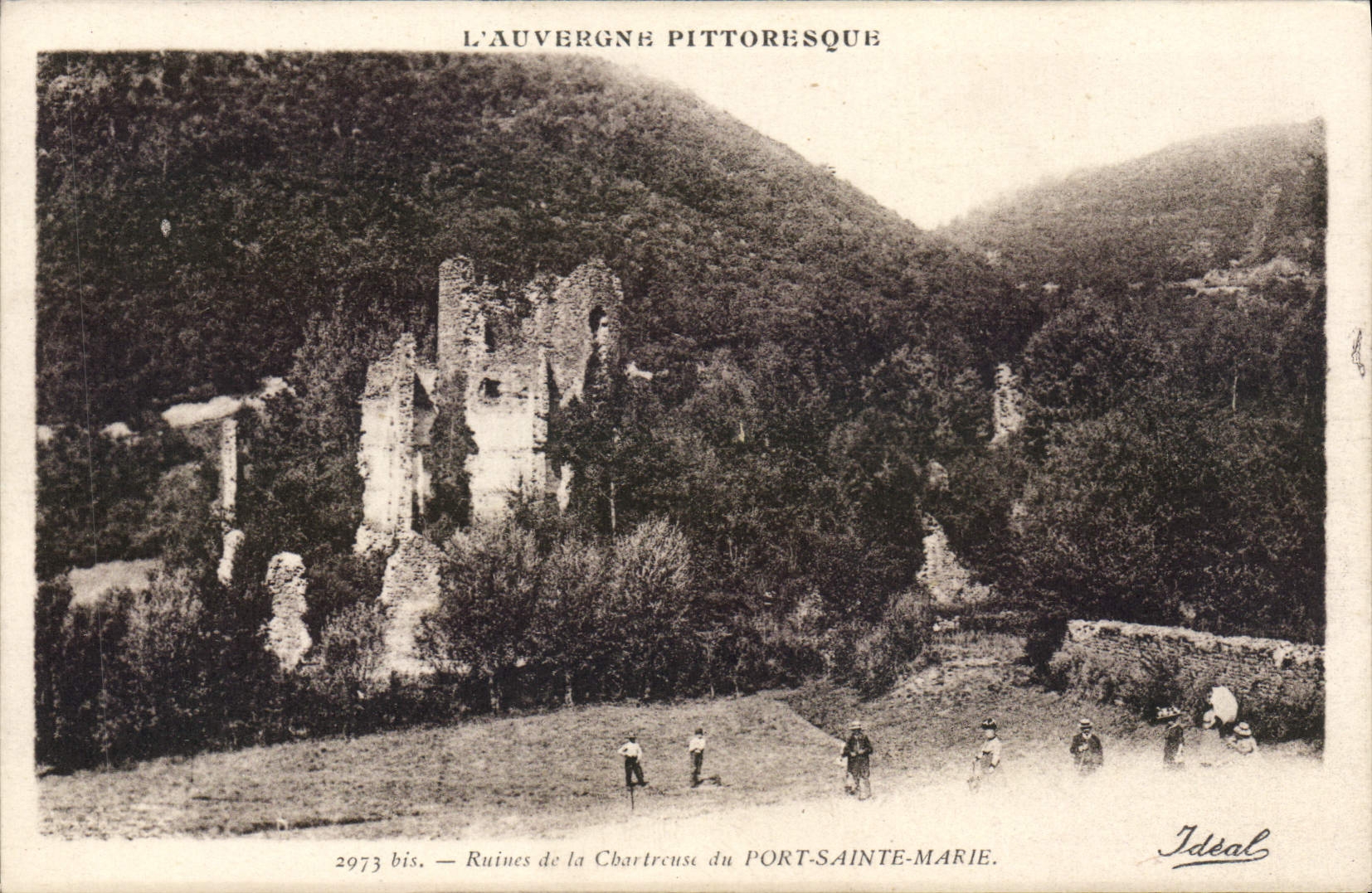 VINTAGE POSTCARD Ruins Of Chartreuse Of the Port Sainte Marie