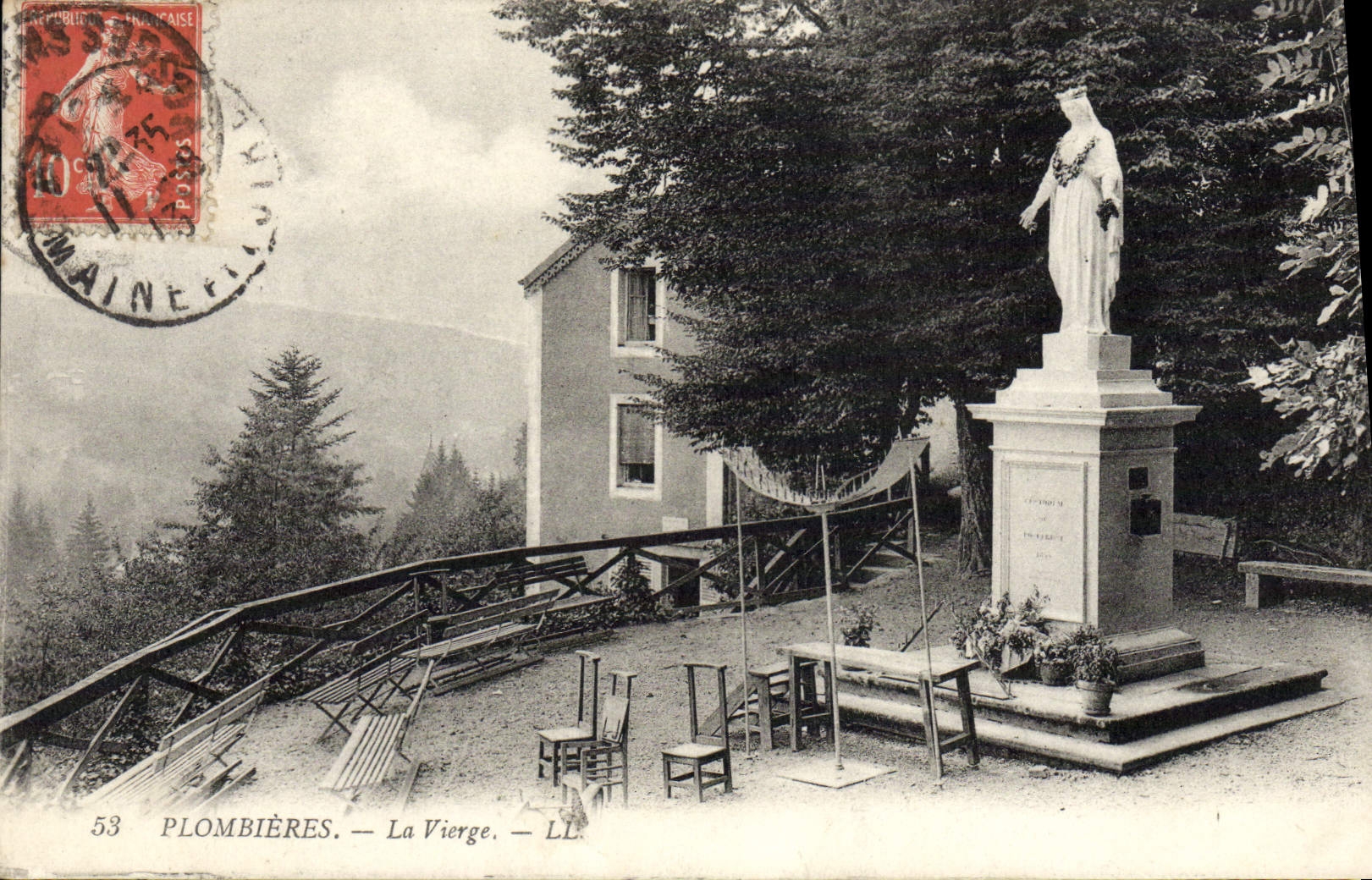 VINTAGE POSTCARD Plombieres the Virgin