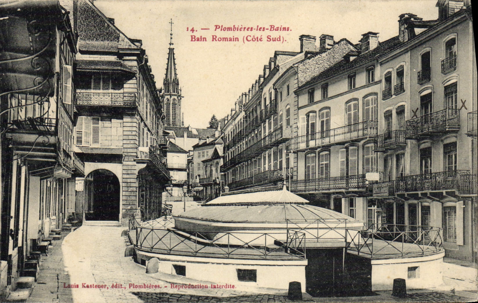VINTAGE POSTCARD Plombieres Les Bains Romain Bath