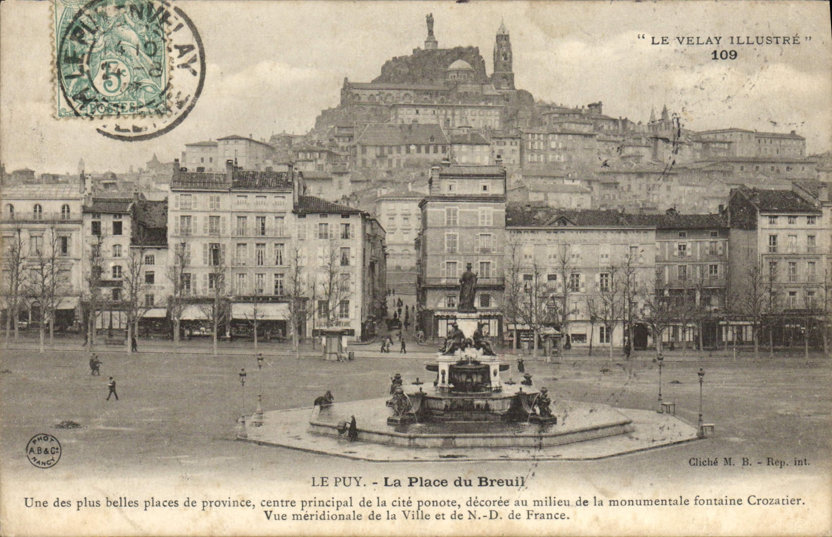 CPA Le Puy La Place Du Breuil