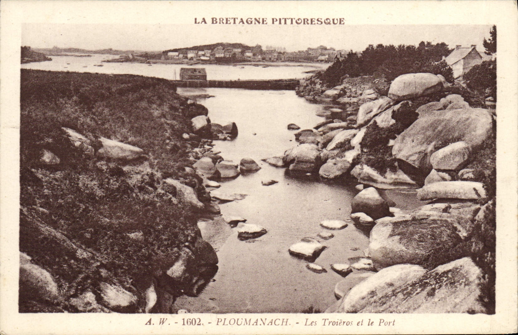 CPA Ploumanach Les Troieros Et Le Port