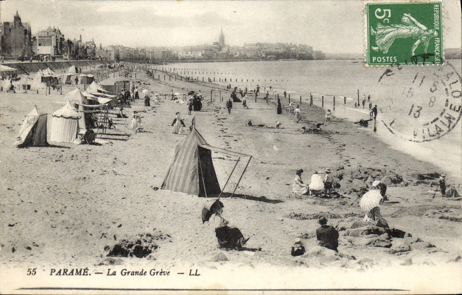 VINTAGE POSTCARD Parame the Great Strike