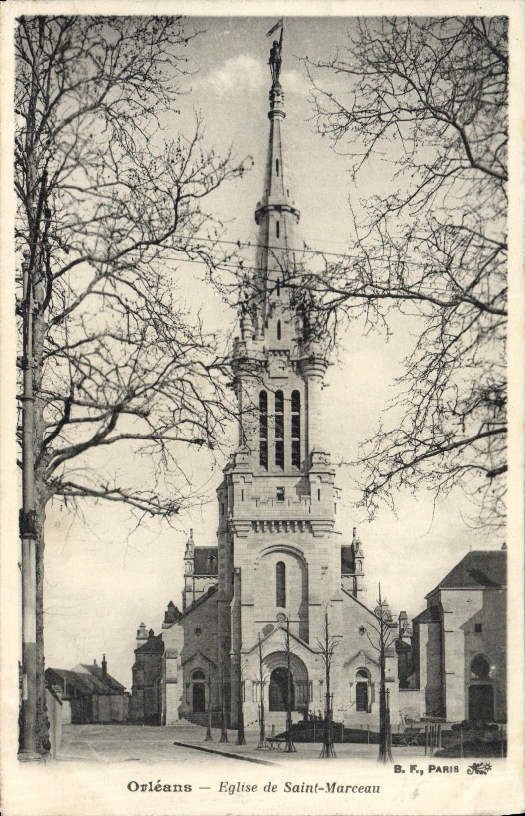 CPA Orleans Eglise De Saint Marceau