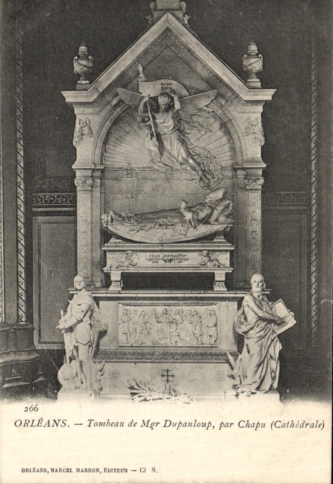 CPA Orleans Tombeau De Mar Dupanloup Par Chapu Cathedrale