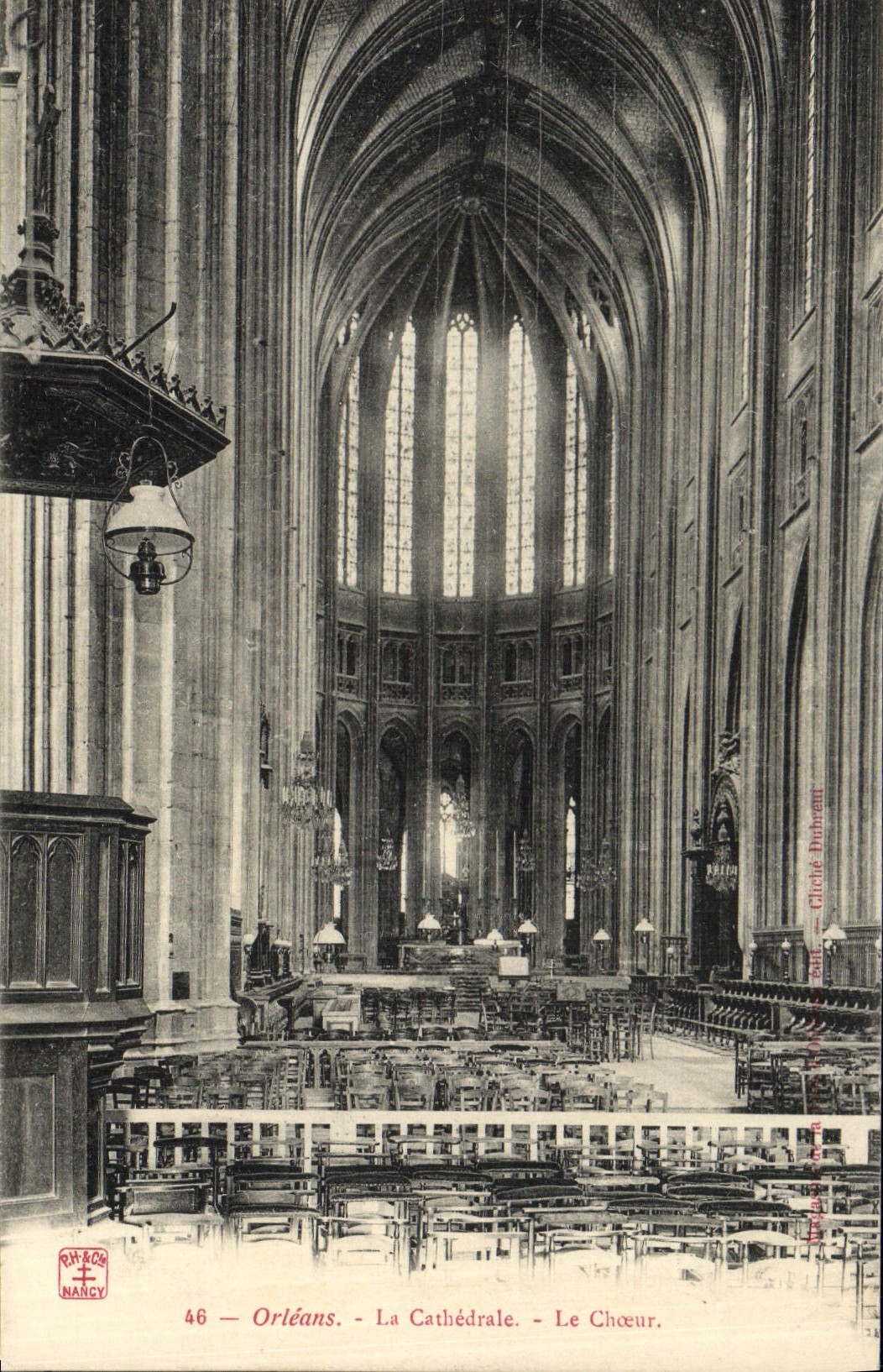 POSTAL Orleans de la VENDIMIA el estribillo de la catedral