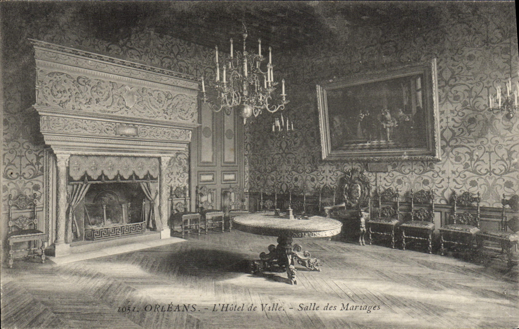 CPA Orleans L'Hotel De Ville Salle Des Mariages