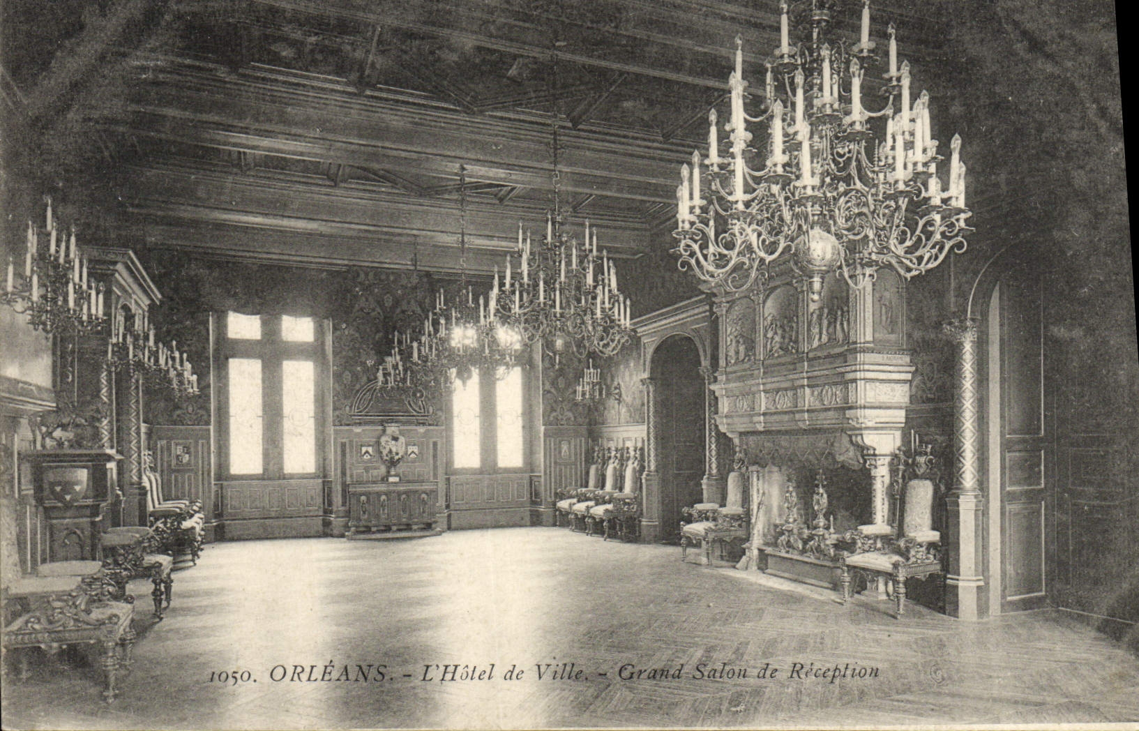 CPA Orleans L'Hotel De Ville Grand Salon De Reception