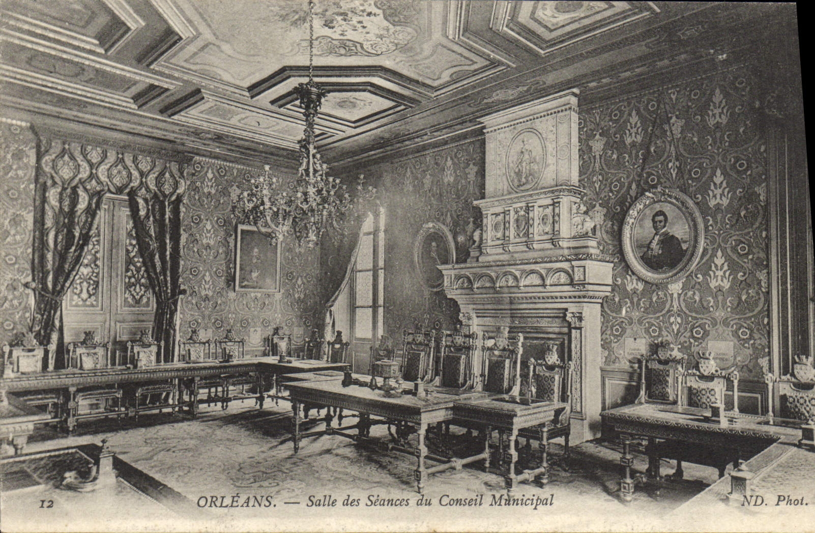 CPA Orleans Salle Des Seances Du Conseil Municipal