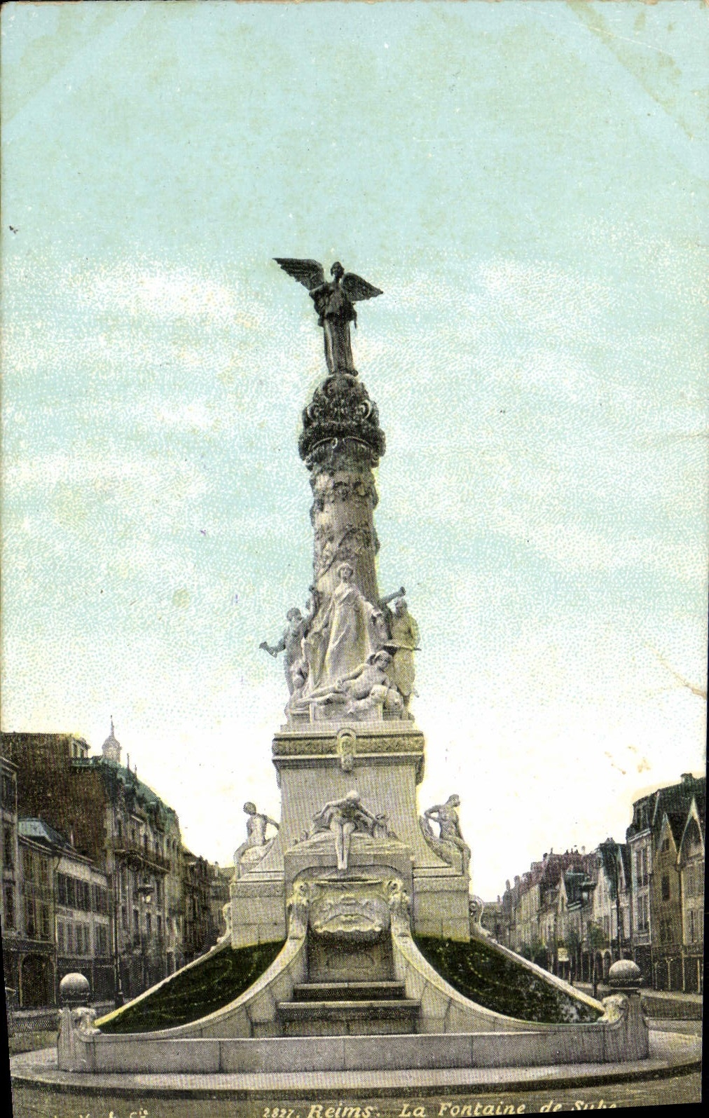 CPA Reims La Fontaine De Sube