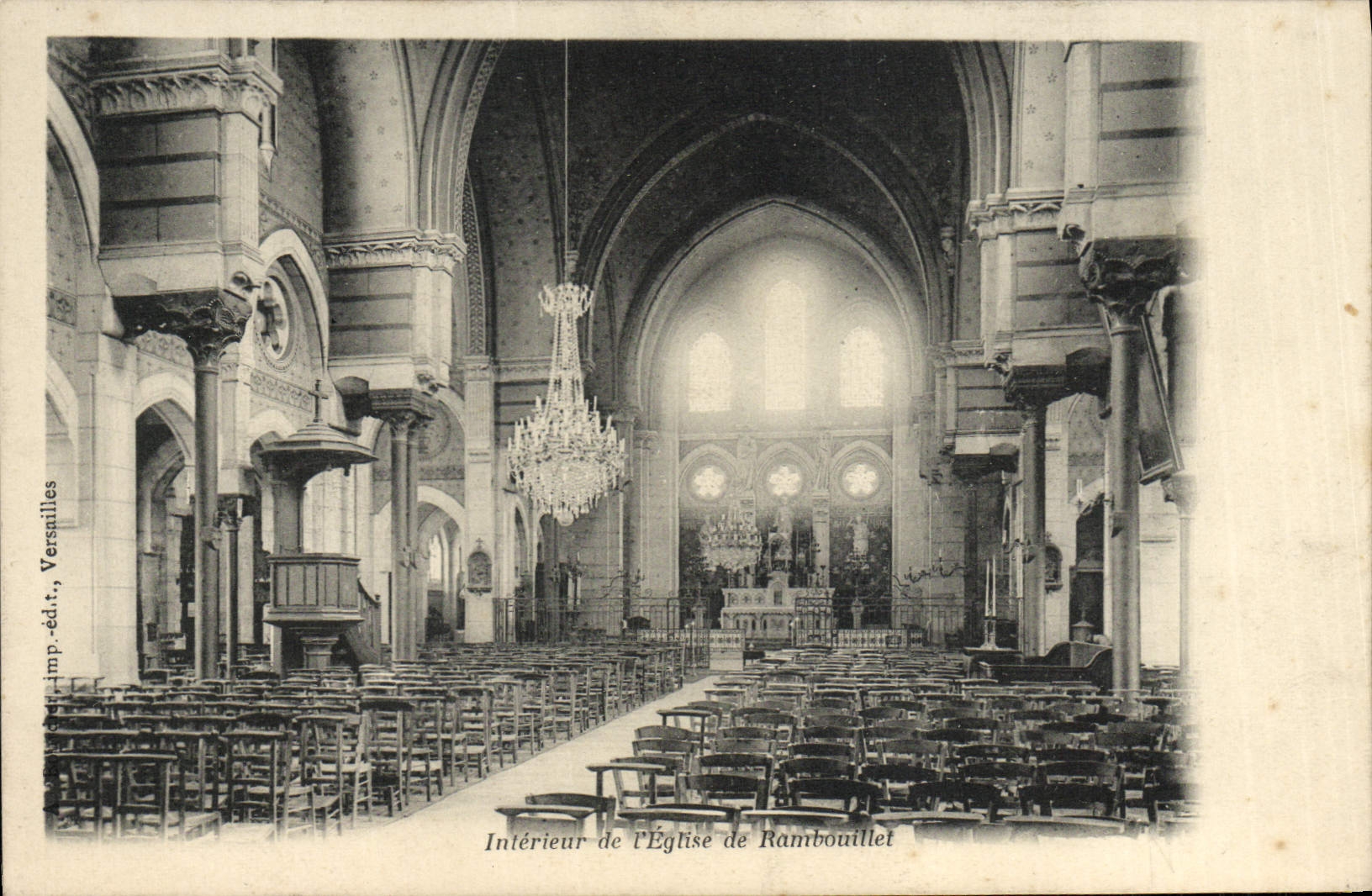 CPA Rambouilet Interieur De I'Eglise 