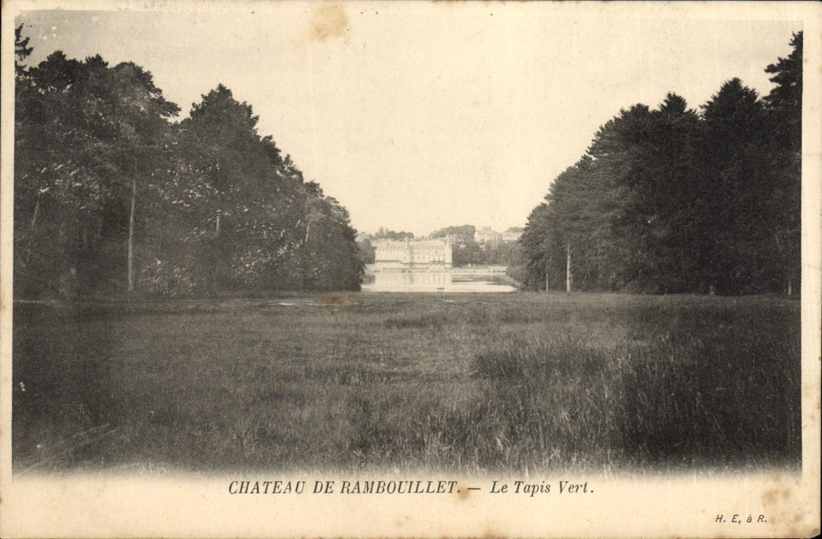 CPA Chateau De Rambouillet Le Tapis Vert