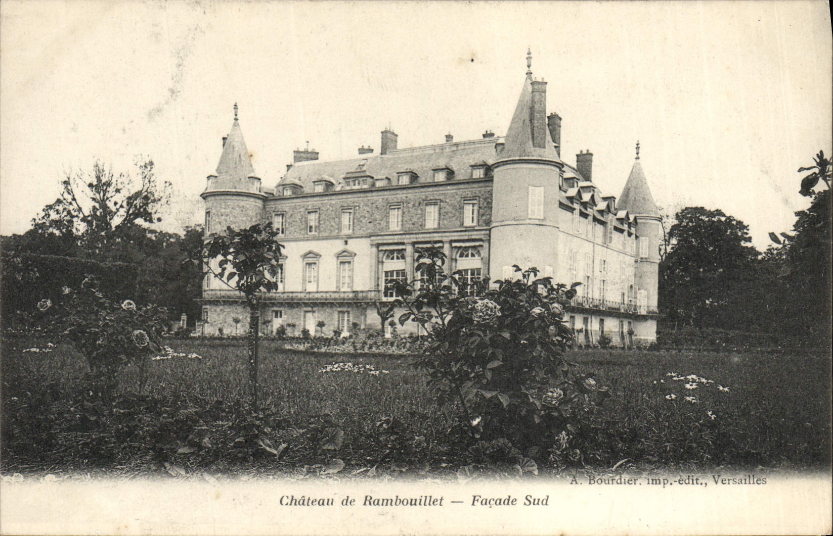 CPA Chateau De Rambouillet Facade Sud