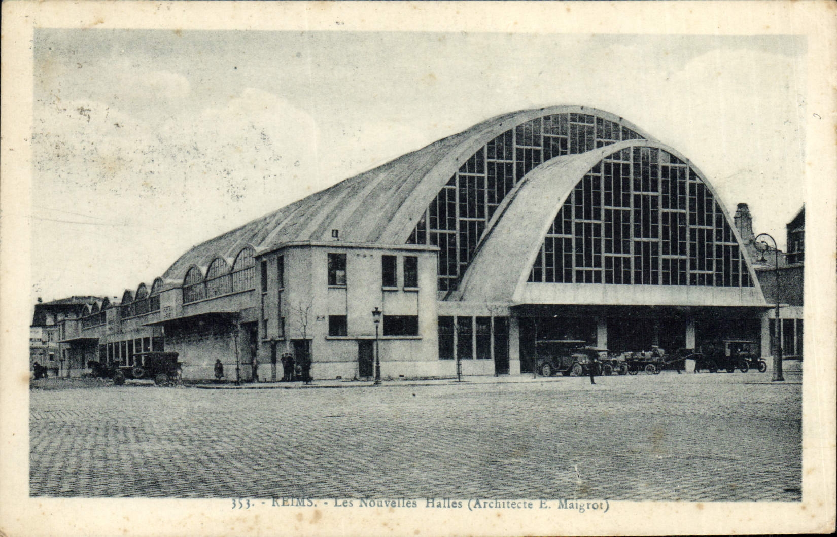 Mercados de Reims de la POSTAL de la VENDIMIA nuevos