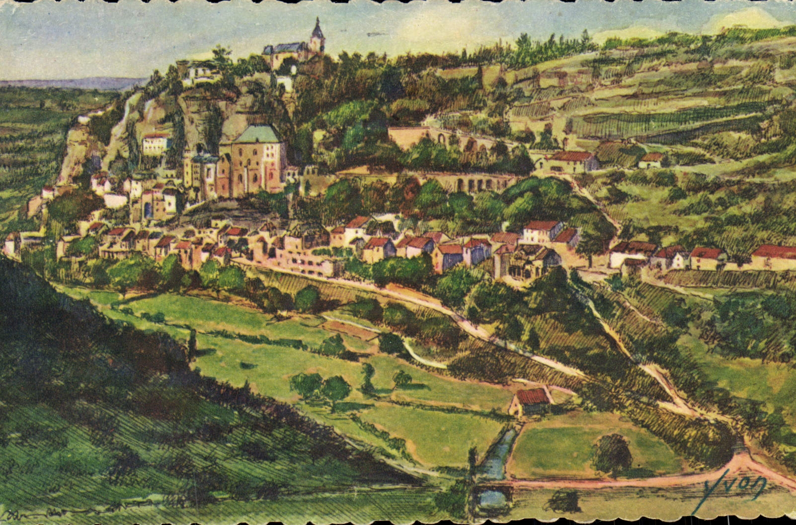 CPA Rocamadour Vue Generale