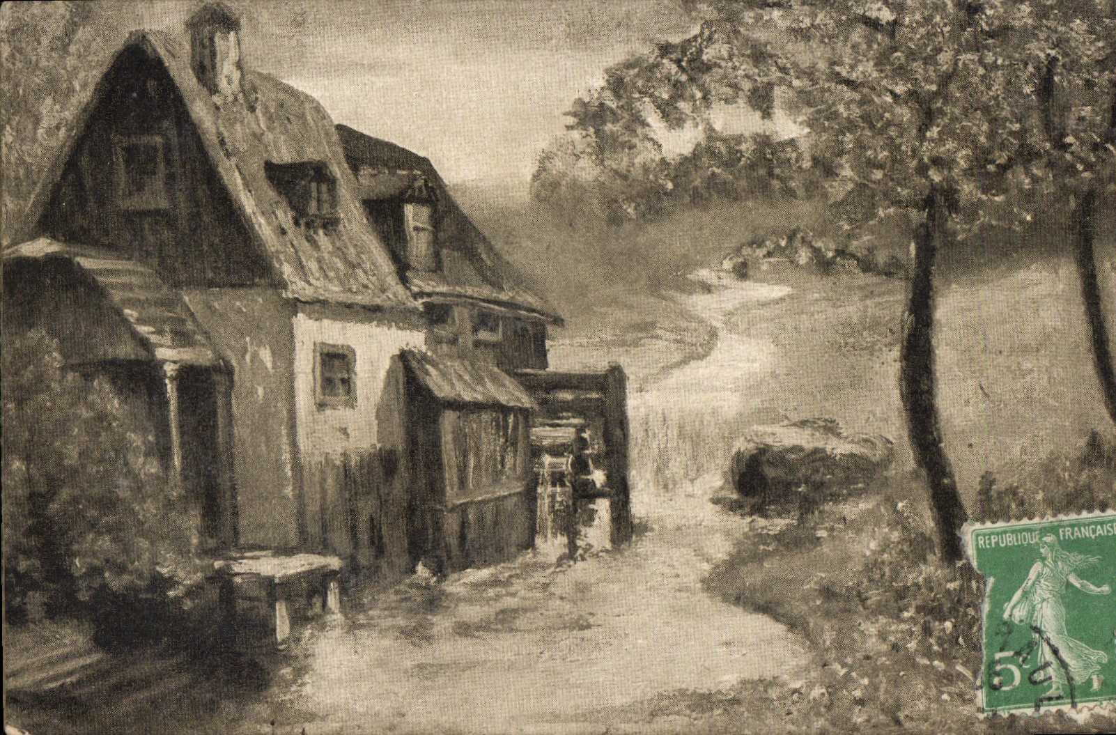 CPA Fantaisie Maison