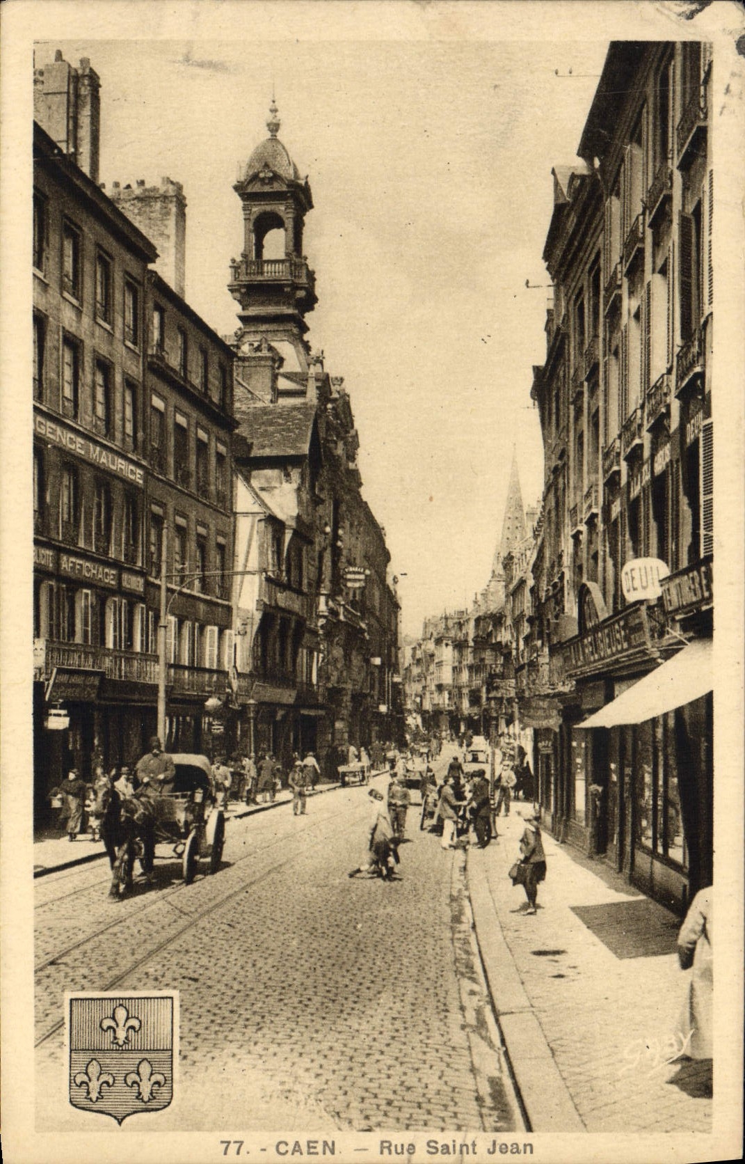 CPA Caen Rue Saint Jean