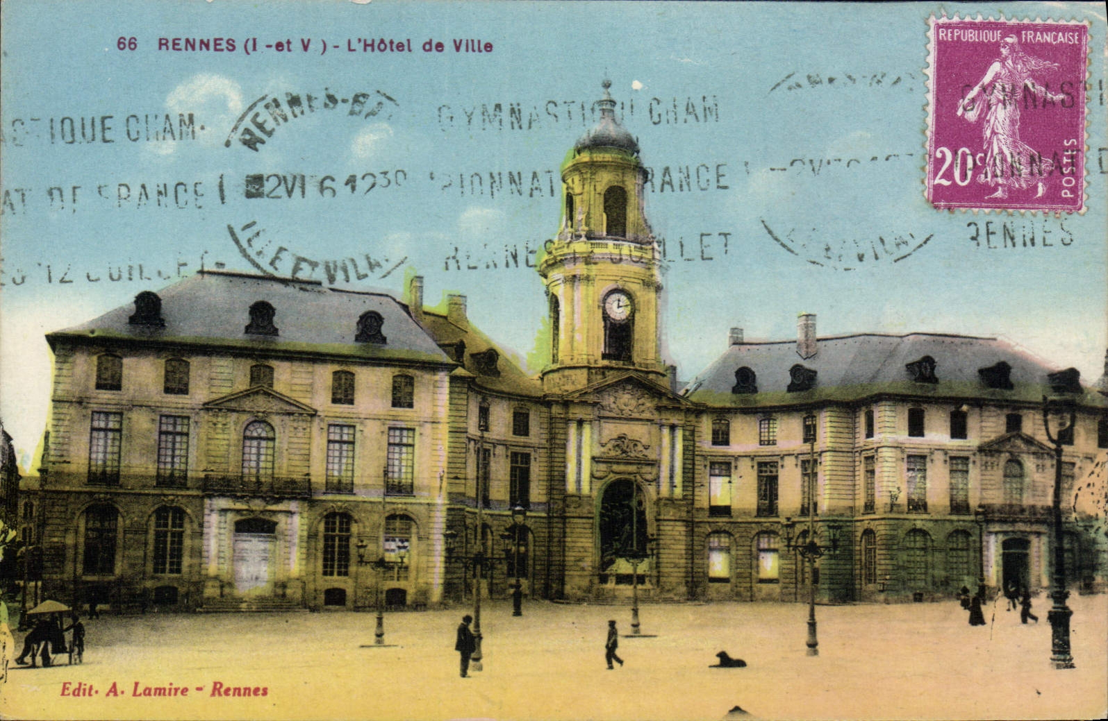 CPA Rennes L'Hotel De Ville
