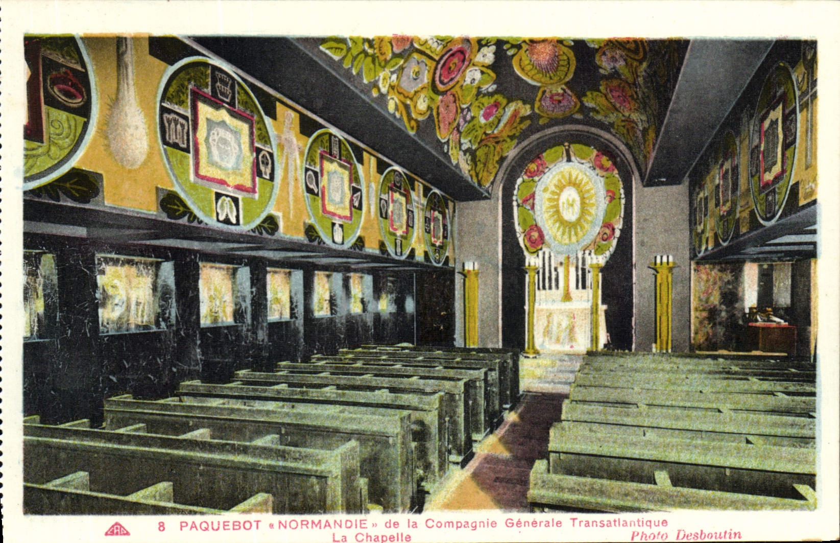 VINTAGE POSTCARD Normandy Steamer of the Transatlantic General Company the vault