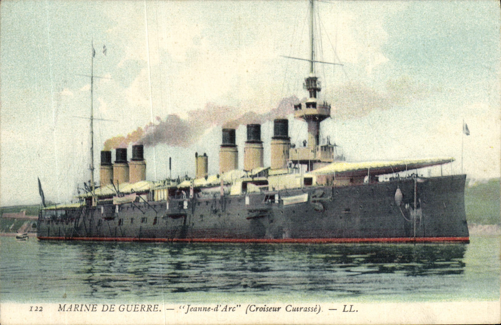 VINTAGE POSTCARD Navy Jeanne d' Arc Cruiser Armours
