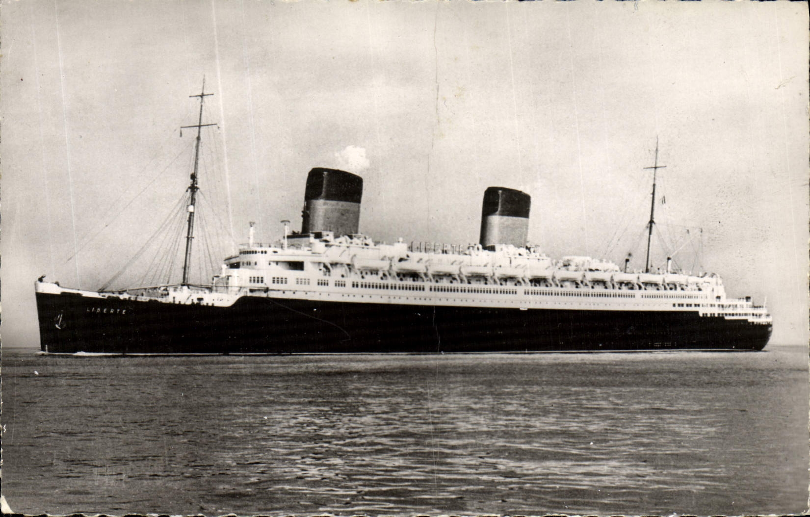 CPM Liberte Compagnie Generale Transatlantique French Line