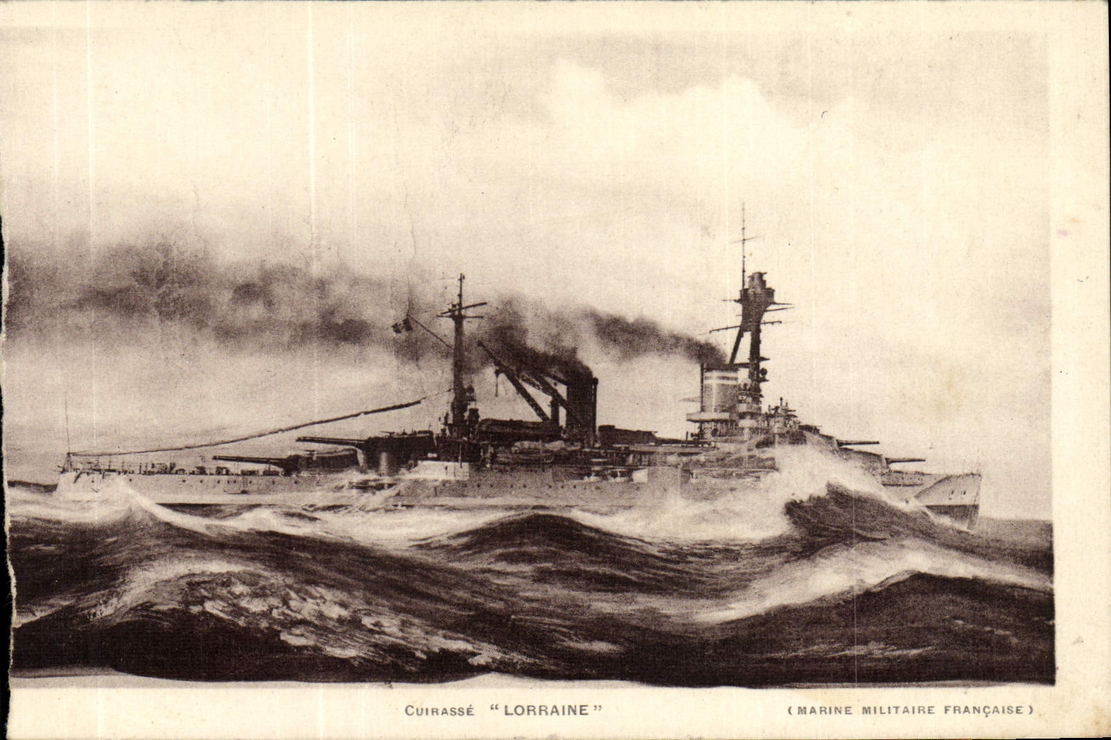 CPA Cuirasse Lorraine