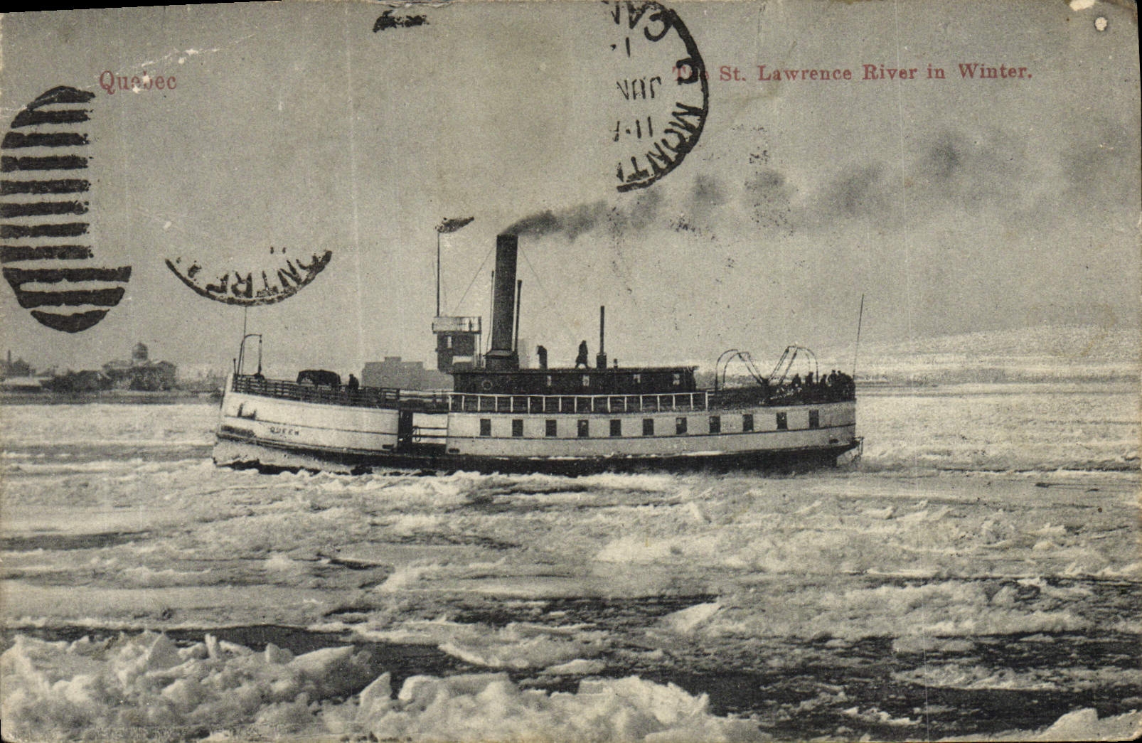 CPA St Lawrence river in winter