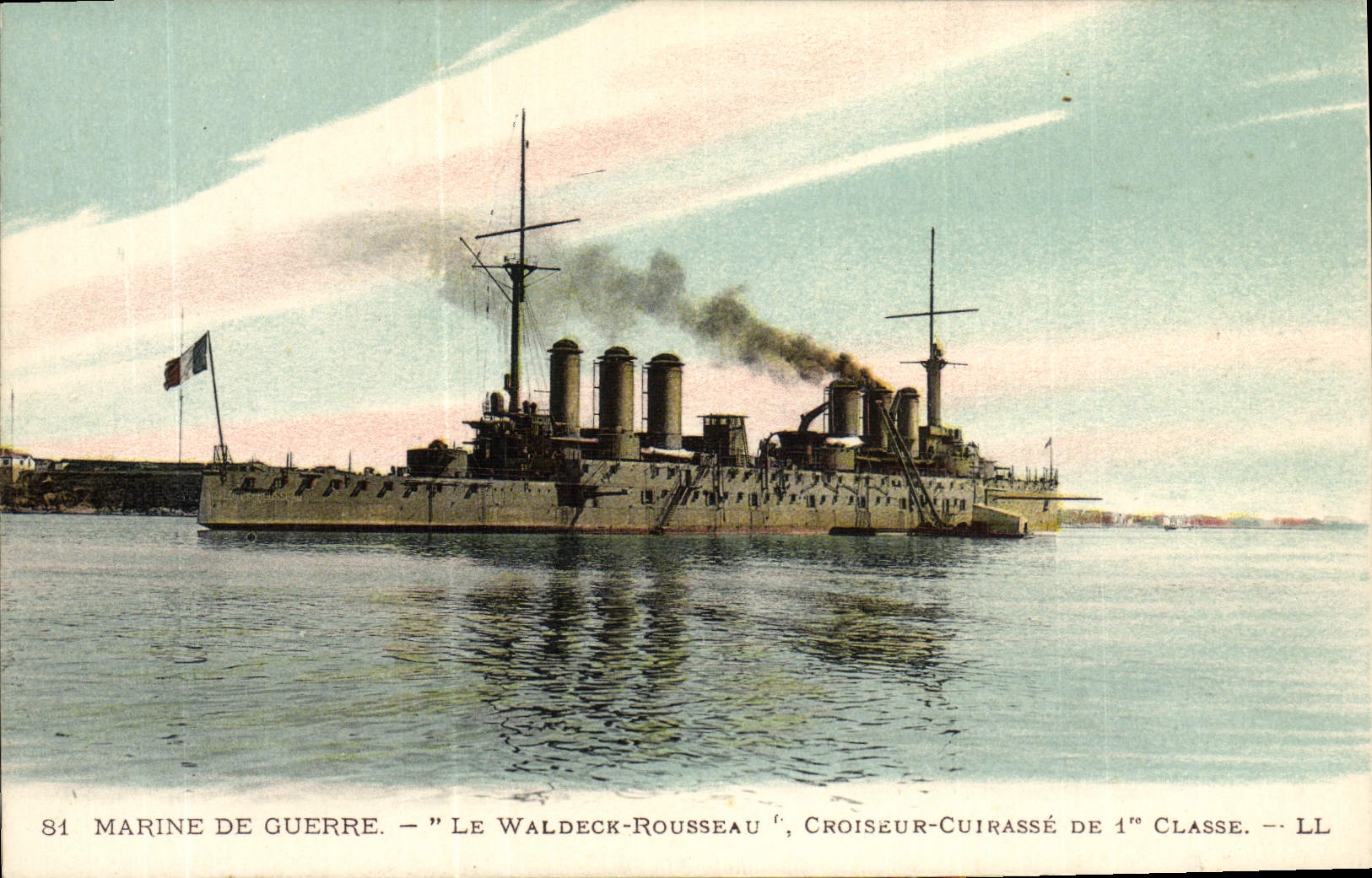 CPA Marine De Guerre Le Waldeck Rousseau Croiseur cuirasse