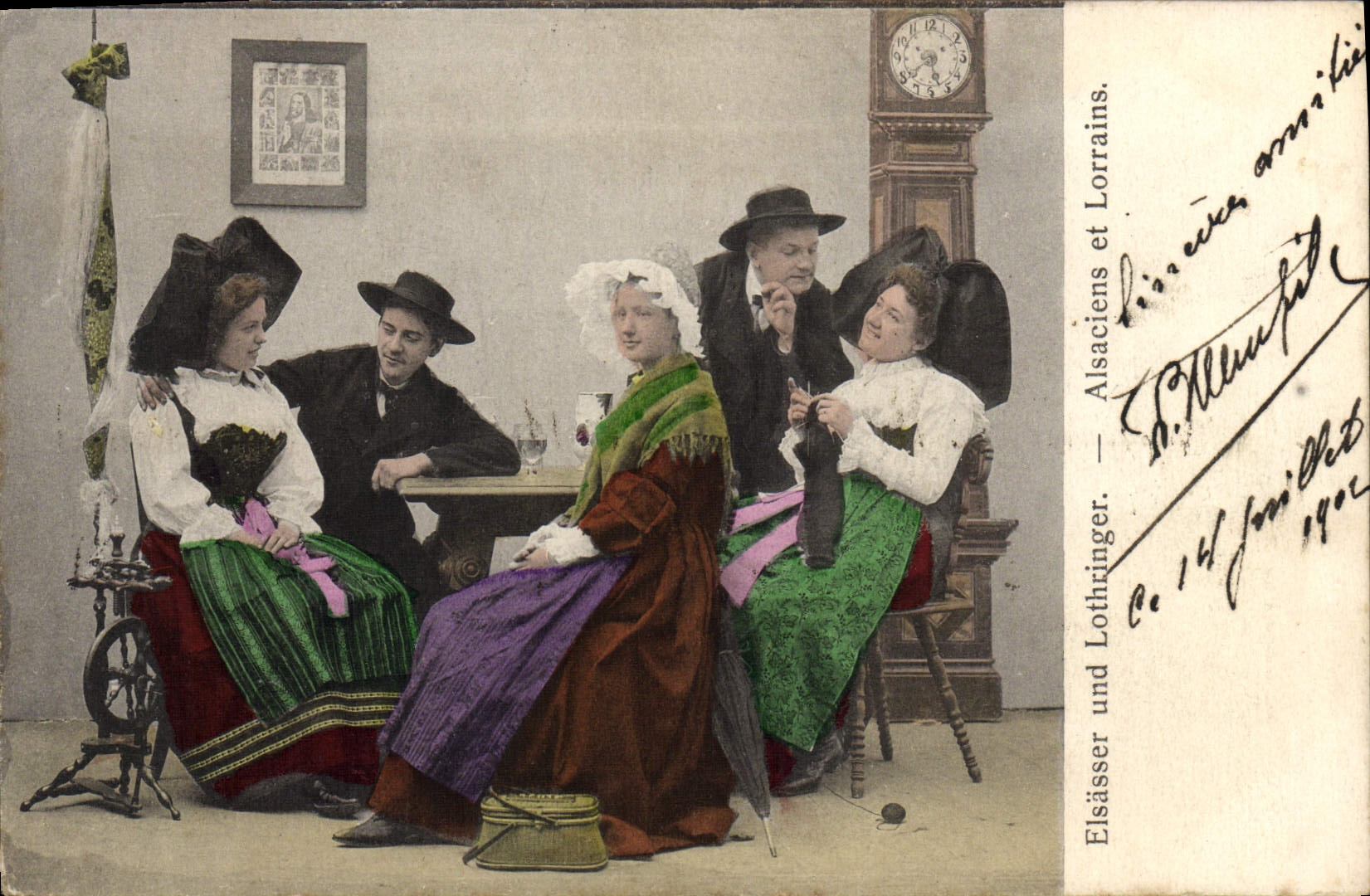 CPA Elsasser und Lothringer Alsaciens et Lorrains Folklore