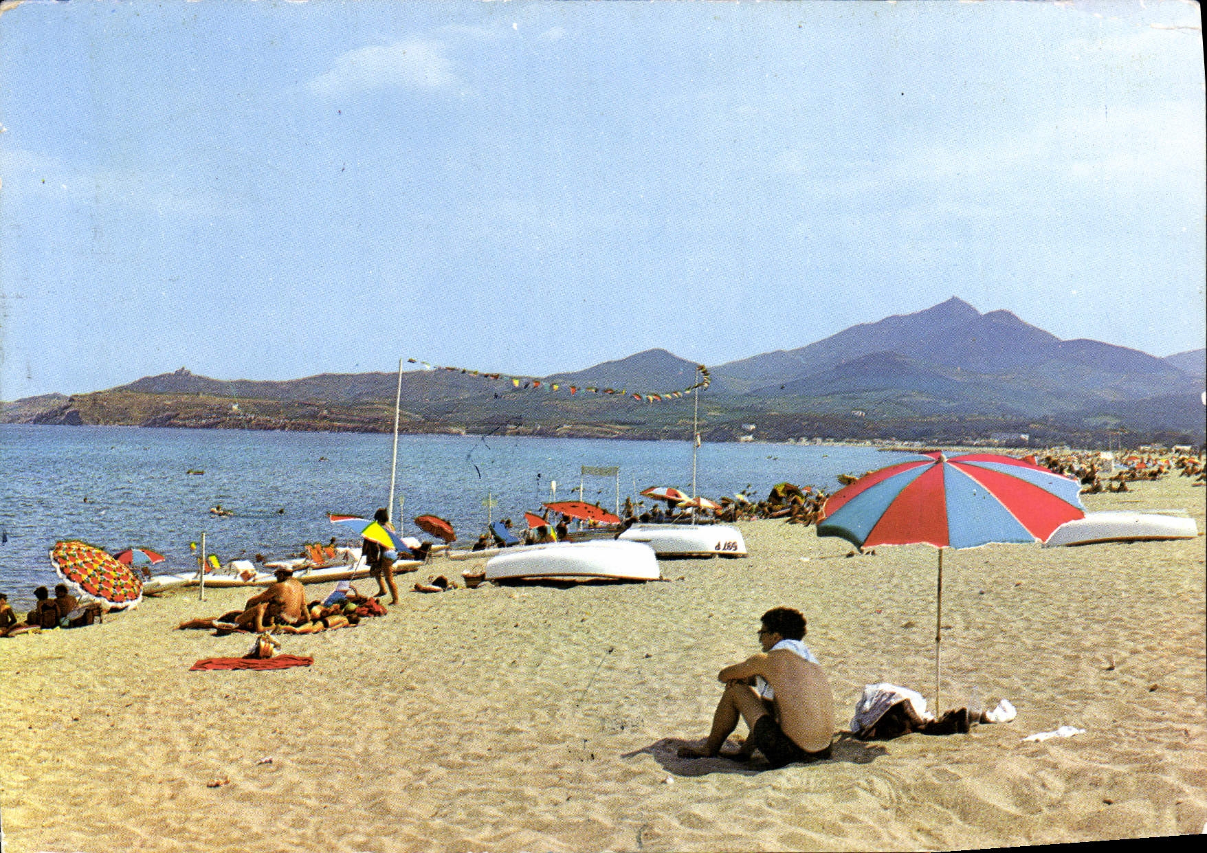MODERN CARD Argeles On Sea the Beach of the Center