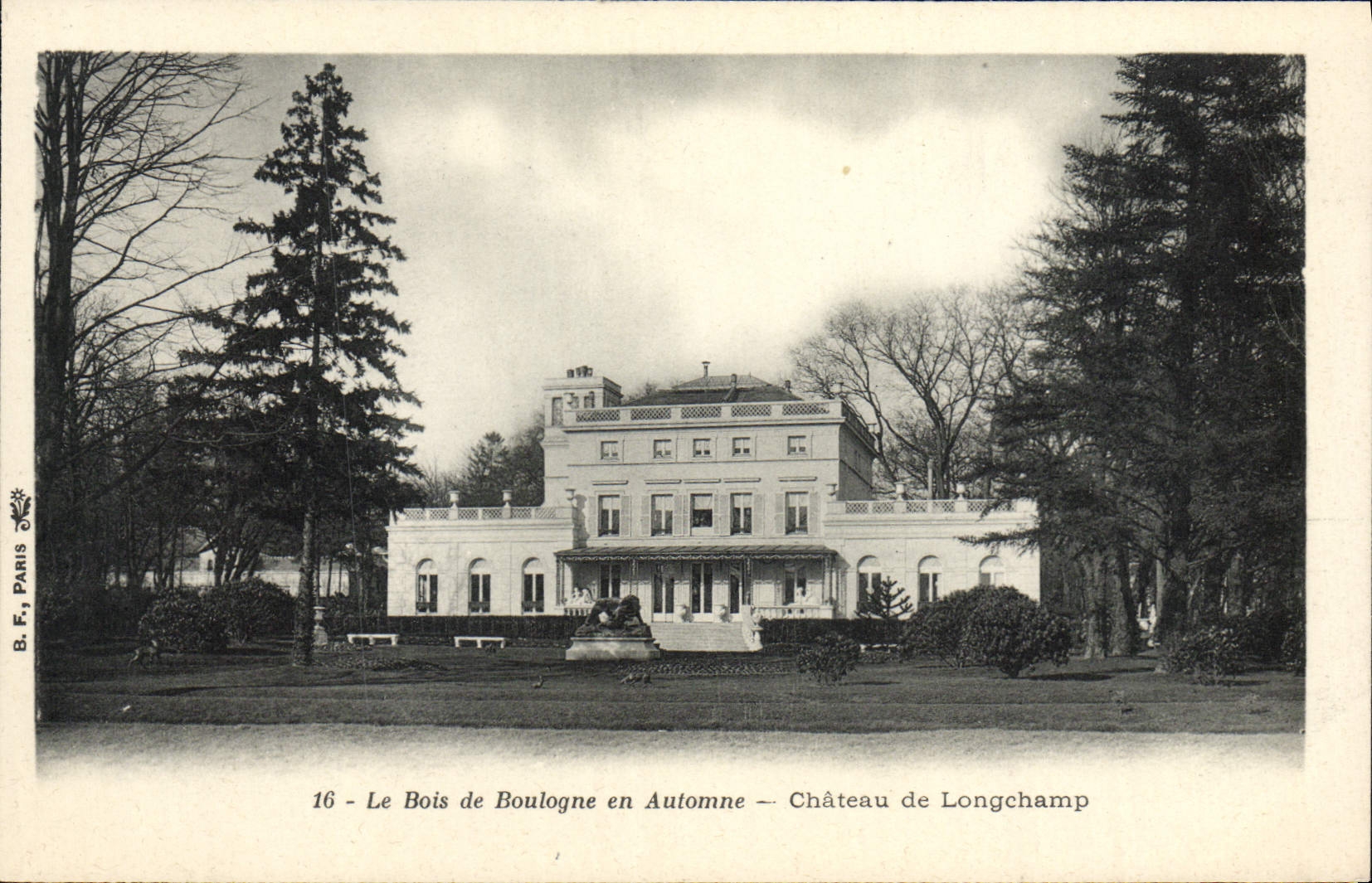 CPA Le Bois de Boulogne en Automne Chateau de Longchamp