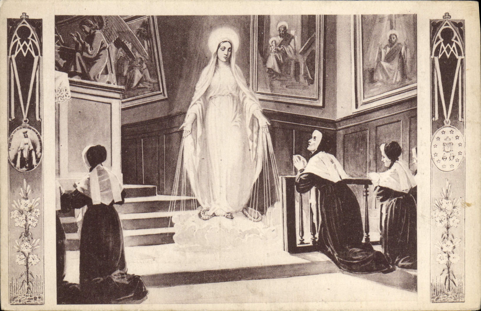 VINTAGE POSTCARD Miraculous Medal