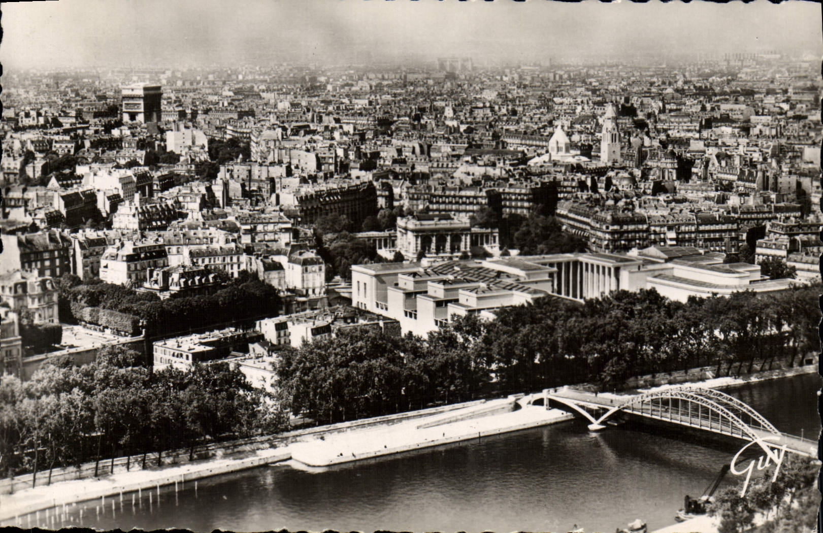 POSTAL MODERNA París y su panorama de las maravillas en París vista de la torre Eiffel