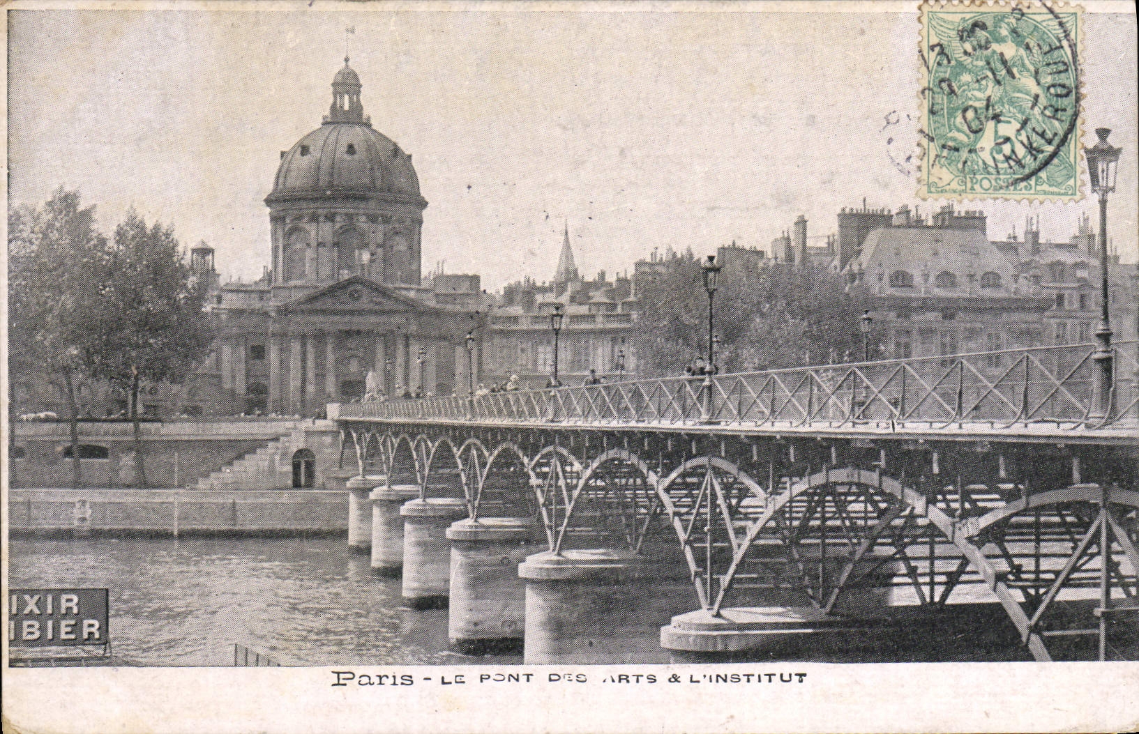 CPA Paris Le pont des Arts et l'Institut