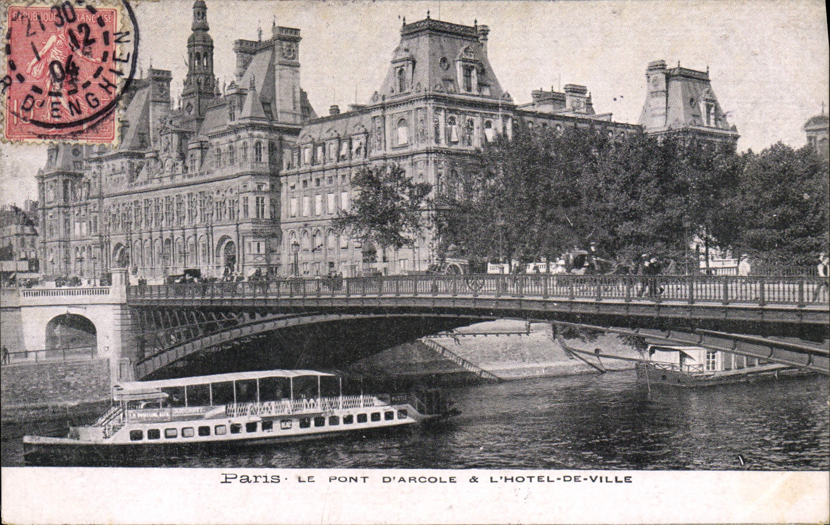 CPA Paris La Pont D'Arcole L'Hotel De Ville
