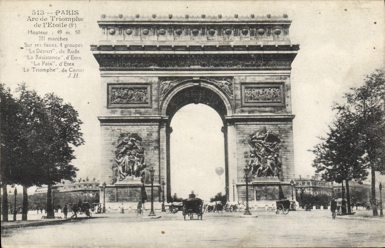 CPA Paris Arc de Triomphe de L'Etoile