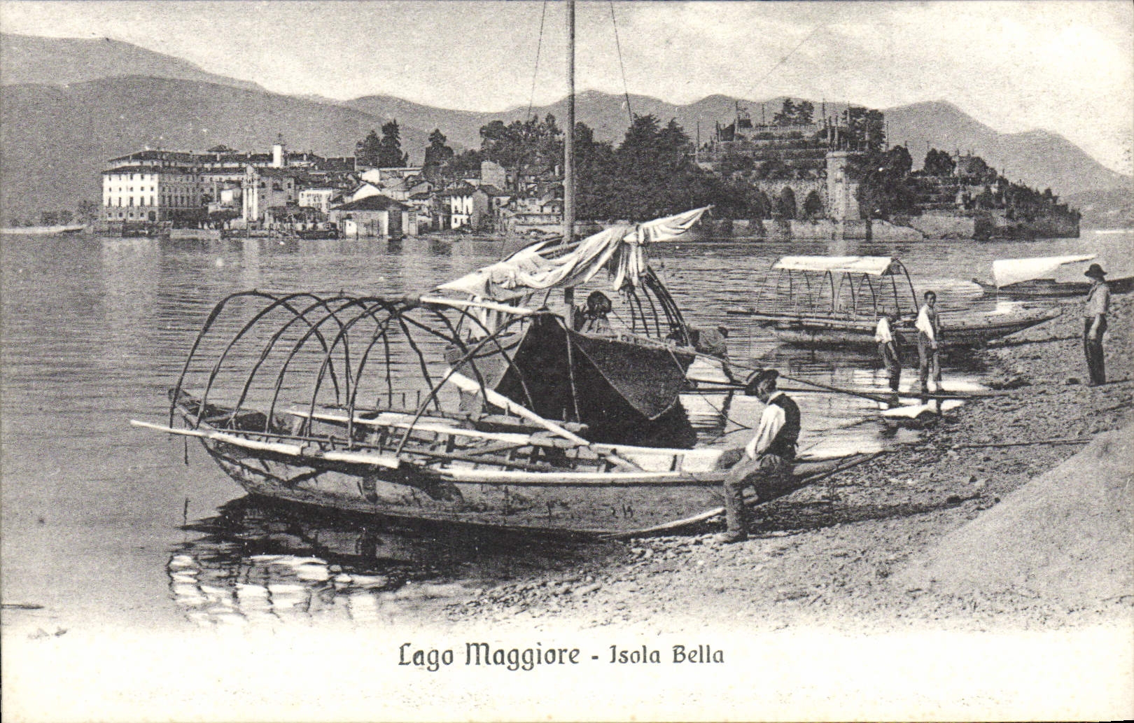CPA Isola Bella Lago Maggiore Bateau