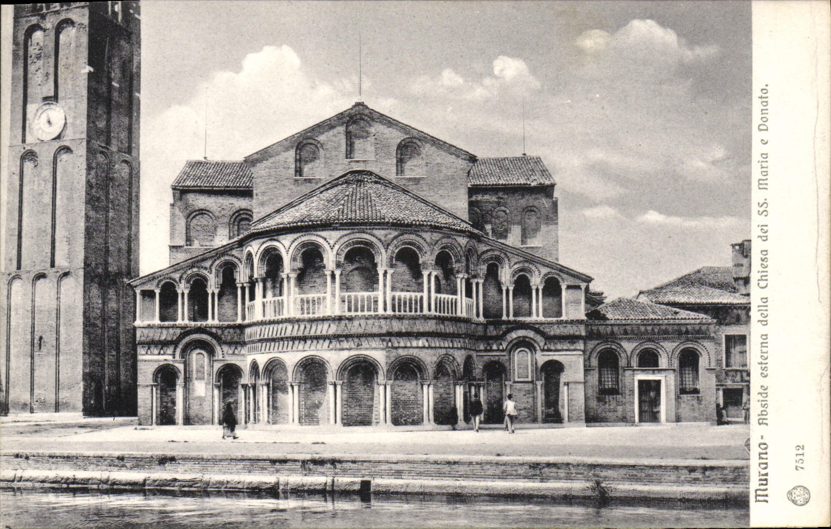VINTAGE POSTCARD Murano Apse esterna della Chiesa dei S Maria E Donato