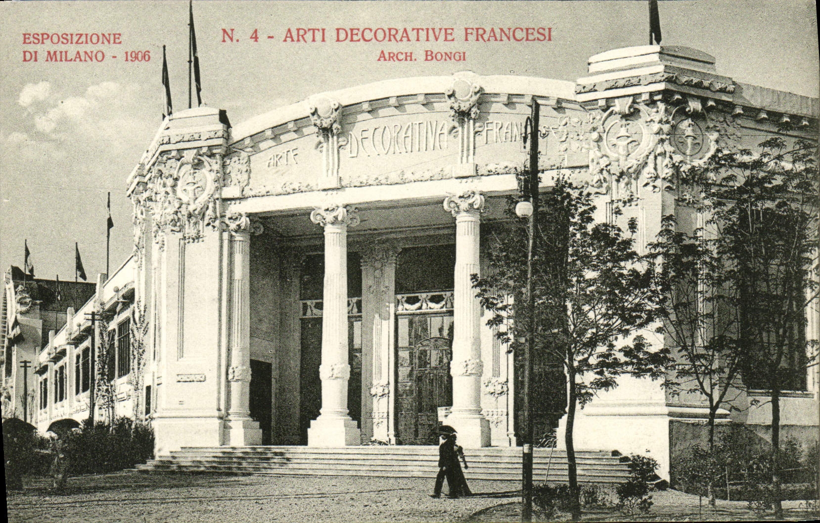 POSTAL Milon de la VENDIMIA Arti 1906 Francesi decorativo