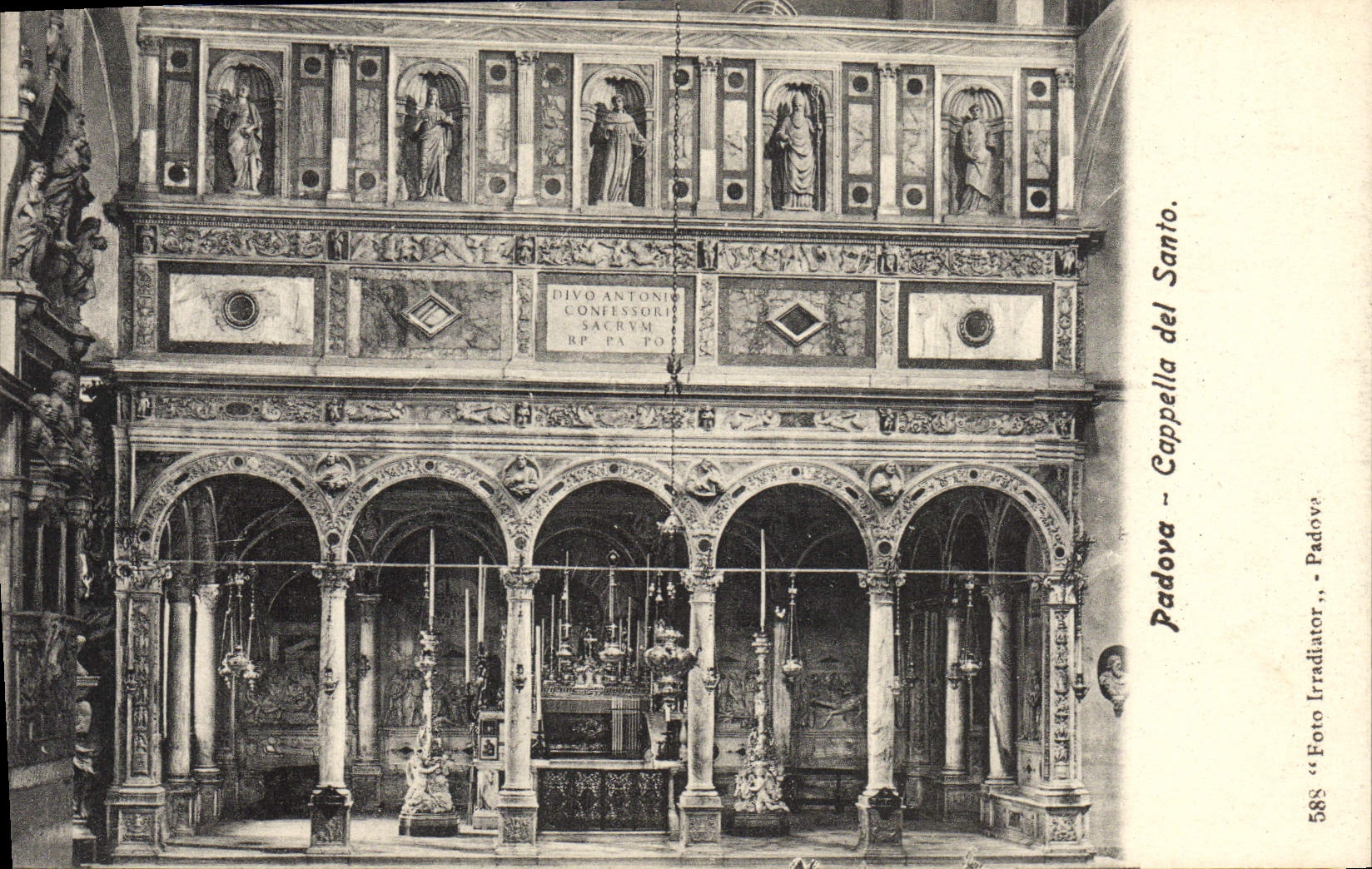 VINTAGE POSTCARD Padova Cappella del Santo