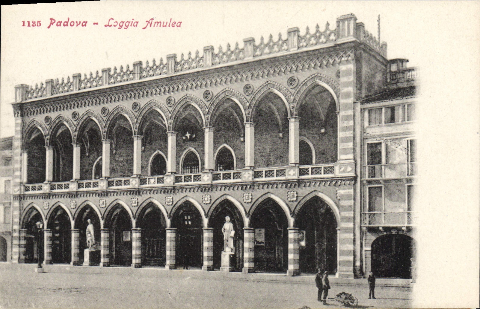 VINTAGE POSTCARD Padova Amulea Loggia