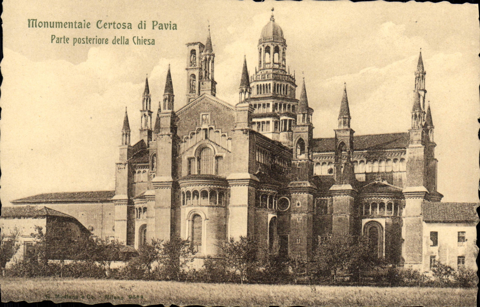 CPA Monumentale Certosa di Pavia