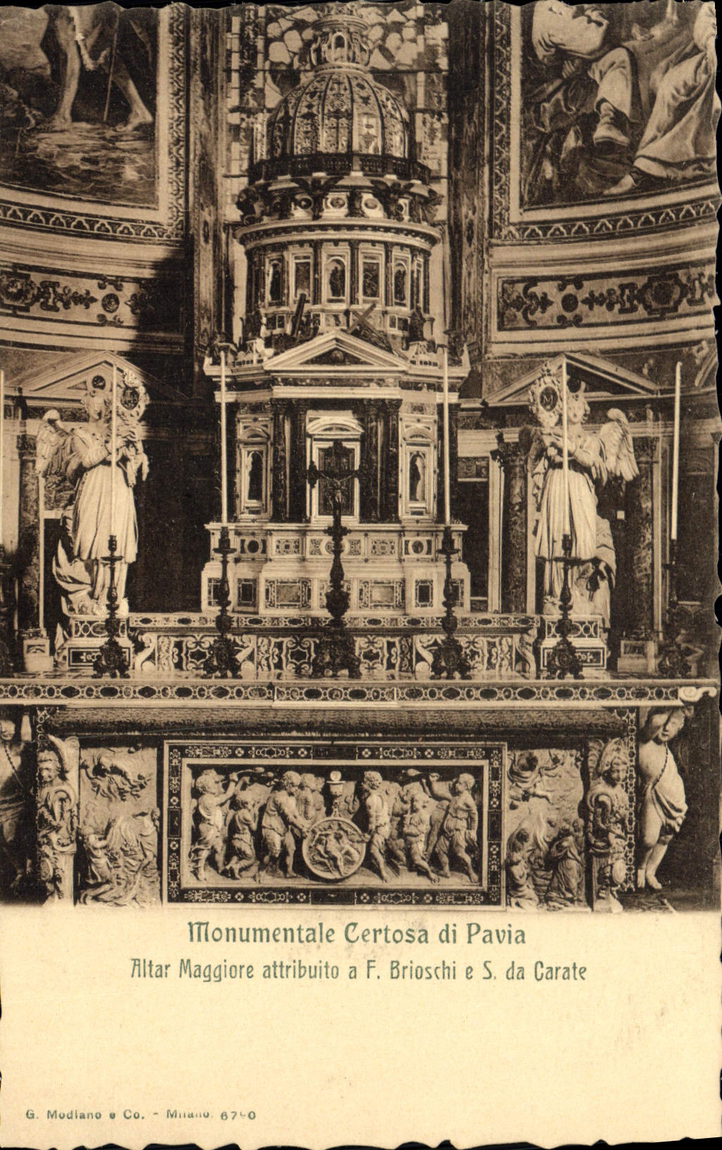 CPA Pavia Certosa Monumentale 