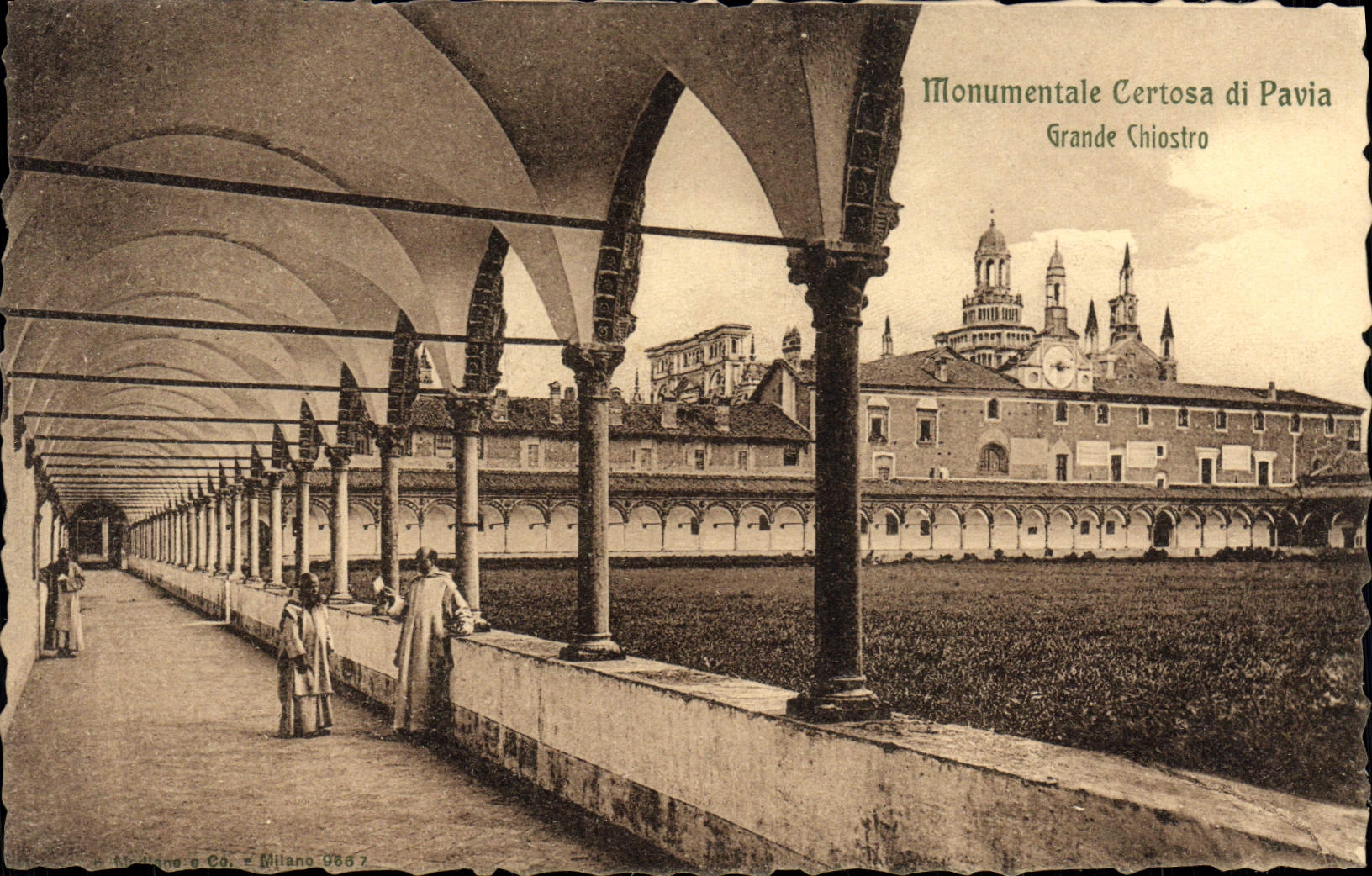 CPA Pavia Certosa Monumentale 