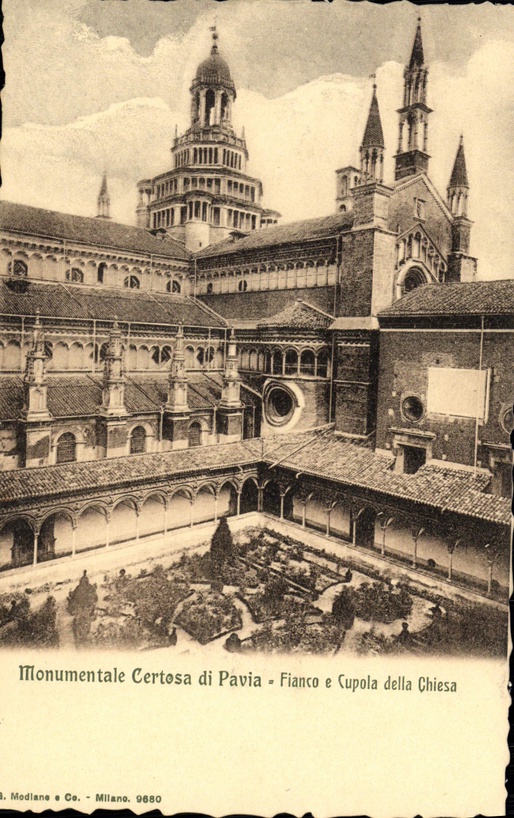 CPA Pavia Certosa Monumentale 