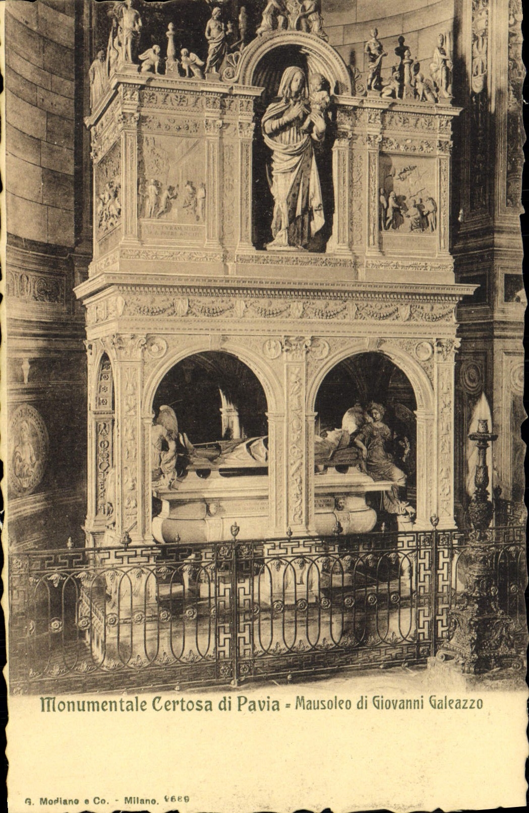 CPA Pavia Certosa Monumentale 